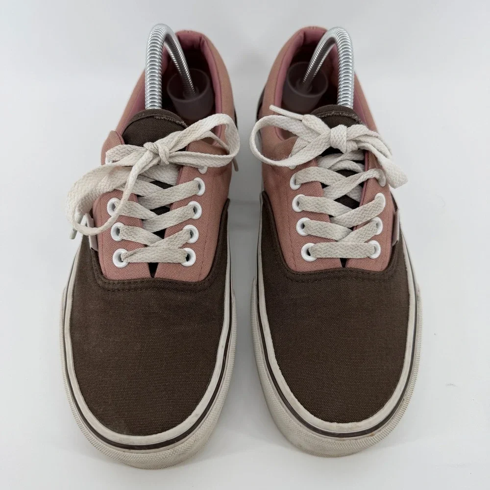Vans Era Low Top Skate Shoes Mens 8 Brown Rose Pink Canvas Womens 9.5‎ Classic